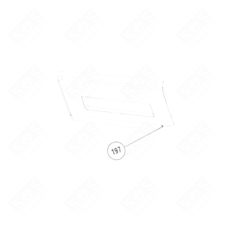 FAÇADE BAC À PRODUITS LAVATRICE - C00953829, 2420709910