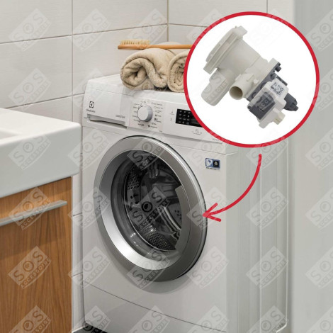 POMPA DI SCARICO LAVATRICE - 00142154, 00144487