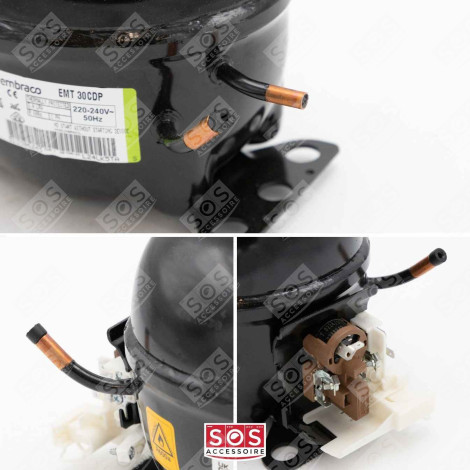 COMPRESSORE EMT30CDP R600A 1/10 HBP FRIGORIFERO, CONGELATORE - EMT30CDP