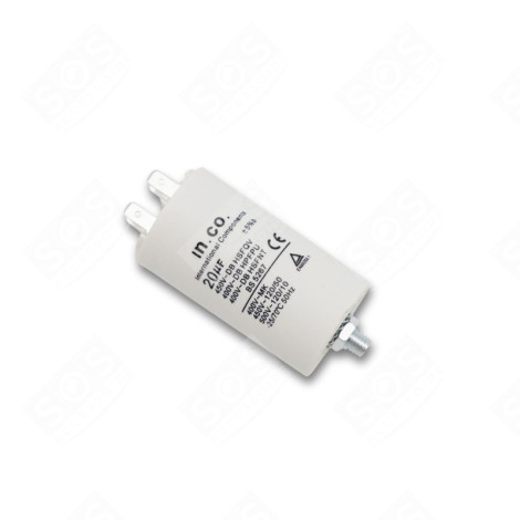 CONDENSATEUR 20MF 450V D'ORIGINE LAVATRICE - 481981729153