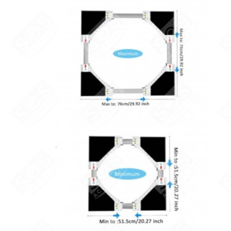 KIT DE SUPERPOSITION UNIVERSEL LAVATRICE - 054016