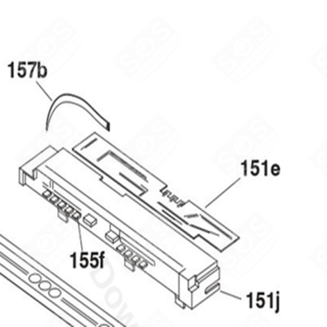 CARTE ÉLECTRONIQUE, MODULE DE COMMANDE  LAVASTOVIGLIE - 70017362