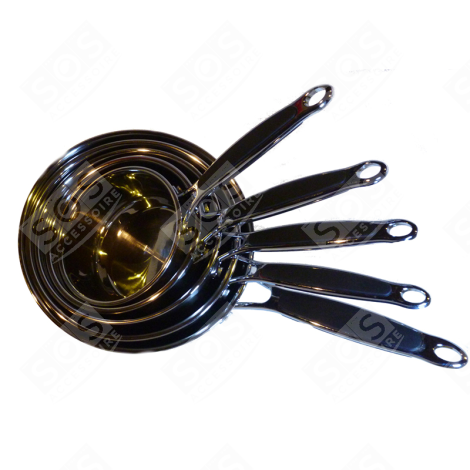 LOT 5 CASSEROLES INOX D'ORIGINE ACCESSORI E PRODOTTI - SCA1400511