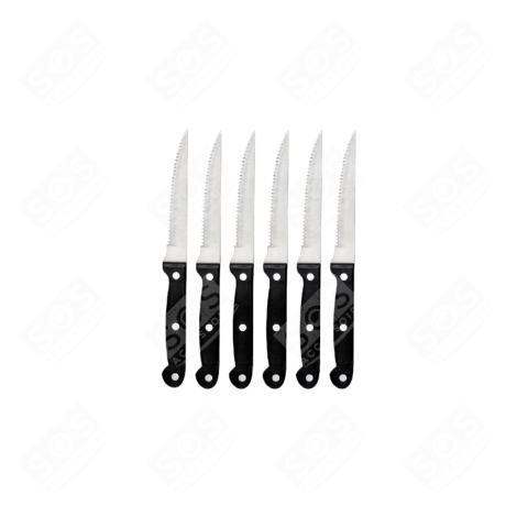 BOÎTE DE 6 COUTEAUX À STEAK D'ORIGINE UTENSILE DA CUCINA - 