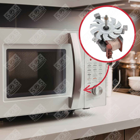 MOTEUR VENTILATEUR D'ORIGINE FORNI A MICROONDE - AS0081619