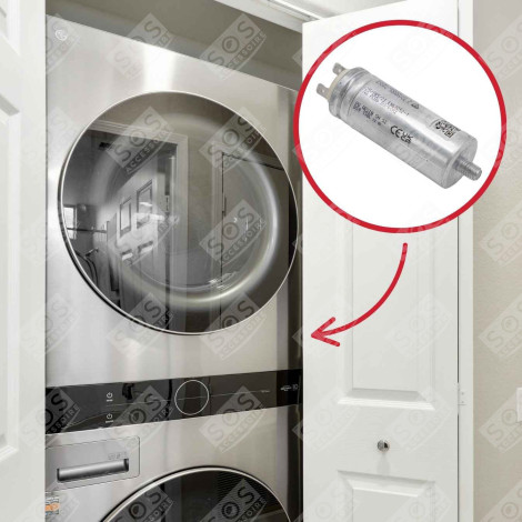 CONDENSATORE ORIGINALE 9MF ASCIUGATRICE - 2807961400, C00864676