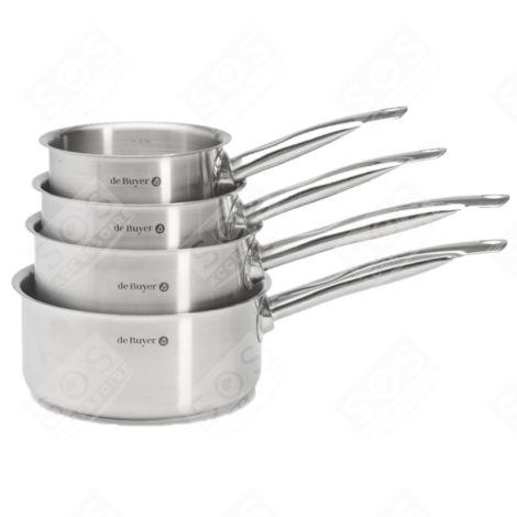 LOT 4 CASSEROLES INOX D'ORIGINE ACCESSORI E PRODOTTI - DB350104