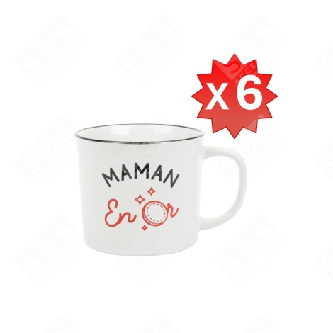 TASSES MAMAN EN OR X6 D'ORIGINE UTENSILE DA CUCINA - 534093