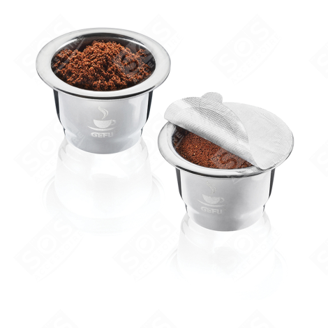 CAPSULES CAFE MOULU INOX MACCHINA DA CAFFÃ, CAFFETTIERA - GU12721