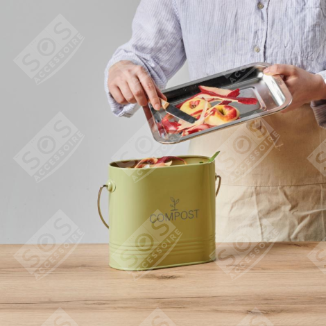 SEAU À COMPOST OVALE 3L D'ORIGINE UTENSILE DA CUCINA - NG040621
