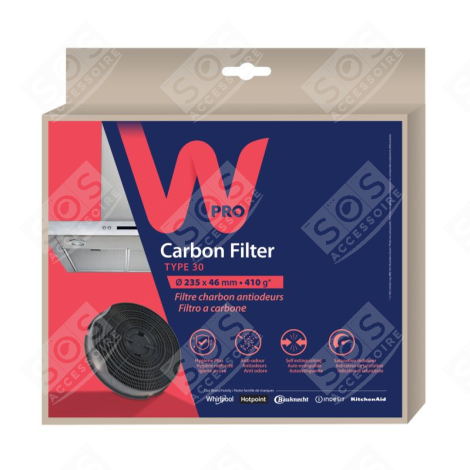 FILTRE CHARBON TYPE 30 D'ORIGINE CAPPA ASPIRANTE - 484000008609