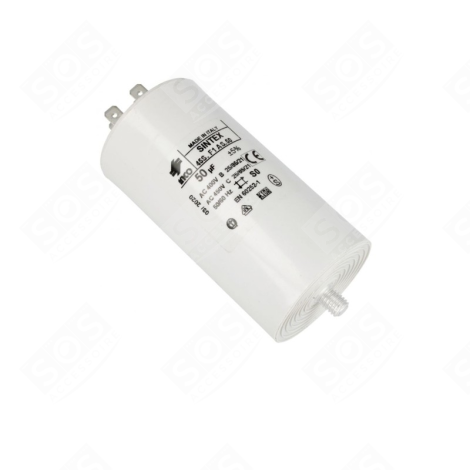 CONDENSATEUR 50MF 450V D'ORIGINE LAVATRICE - 481281728516
