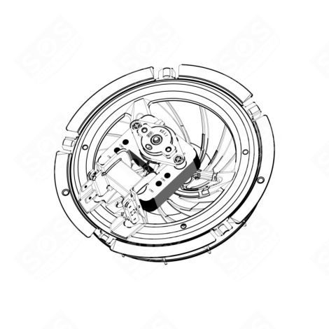 VENTILATEUR DE REFROIDISSEMENT D'ORIGINE FORNI A MICROONDE - 14021898701