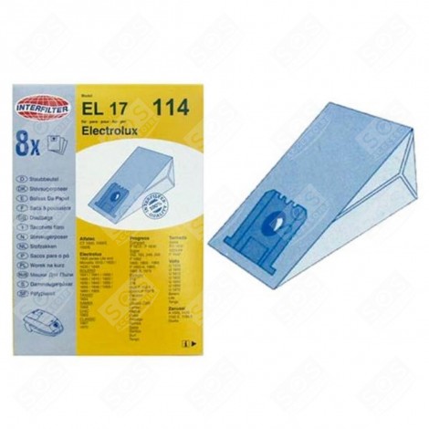 CONFEZIONE DI 5 SACCHETTI DI CARTA ASPIRAPOLVERE - 09717083