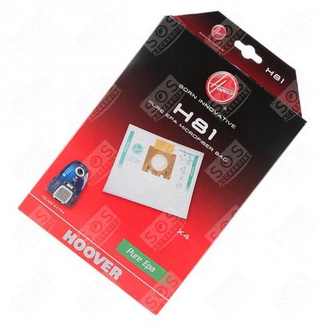 BOITE DE 4 SACS MICROFIBRE H81 ASPIRAPOLVERE - 35601865