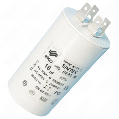 CONDENSATORE 18 MF LAVATRICE - 481912118285