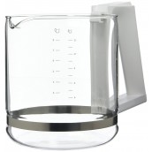 Brocca x 8 tazze manico bianco