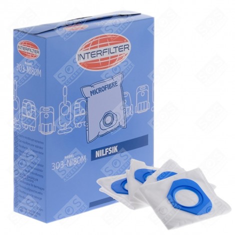 CONFEZIONE DI 4 SACCHETTI IN MICROFIBRA ASPIRAPOLVERE - 35601484