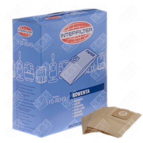 CONFEZIONE DI 8 SACCHETTI DI CARTA ASPIRAPOLVERE - 35601439