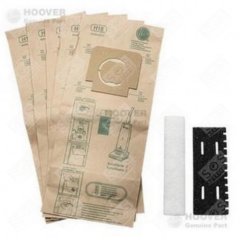 SET 5 SACCHI + 2 FILTRI H18 TURBOPOWER ASPIRAPOLVERE - 09173709