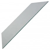 Ripiano di vetro grigio metallo