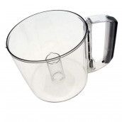 Ciotola tritatutto manico bianco