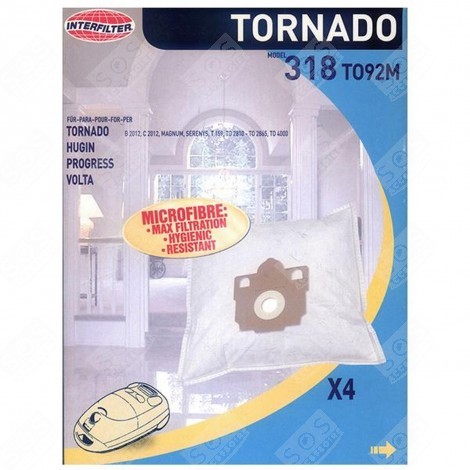 BOITE DE 4 SACS MICROFIBRES SE ASPIRAPOLVERE - 35600826