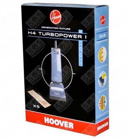 BOITE DE 5 SACS H4 TURBOPOWER1 ASPIRAPOLVERE - 09173691