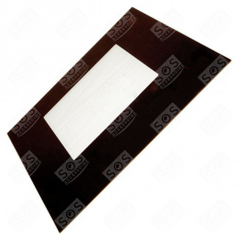 VETRO ESTERNO DI COLORE MARRONE ORIGINALE FORNI, FORNELLI ELETTRICI E A GAS - 92X5799