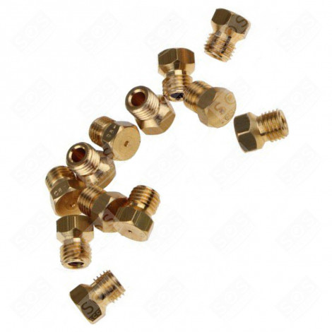 KIT D'INIETTORI GAZ BUTANO PROPANO ORIGINALE PIANO COTTURA - 12012007