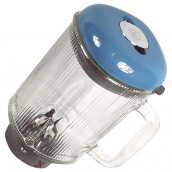 Bicchiere frullatore in vetro completo