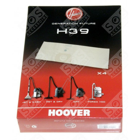 BOITE DE 4 SACS H39 DRY JET &AMP;  ASPIRAPOLVERE - 09189051