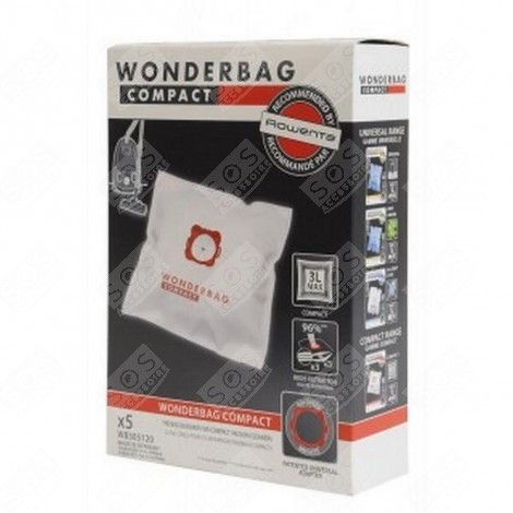 BOITE DE 5 SACS ASPIRAPOLVERE - WB305120