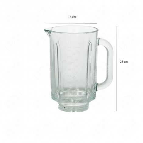 CIOTOLA DI VETRO TERMORESISTENTE SEMPLICE (SENZA BASE O COPERCHIO) FRULLATORE - KW713790