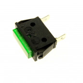 Spia verde 32mm x 11mm - 2 morsetti