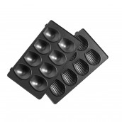 Set di 2 piastre per mini madeleine