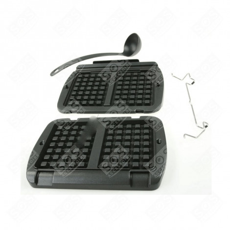 LOT DE 2 PLAQUES À GAUFRES + L GRILL, WOK E MACCHINA PER RACLETTE - XA723812, XA724810