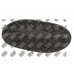 Griglia rimovibile grigia