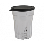 Ciotola tritacarne con coperchio nero