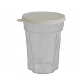 Ciotola tritatutto con coperchio bianco