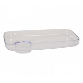 Piastra in plastica trasparente