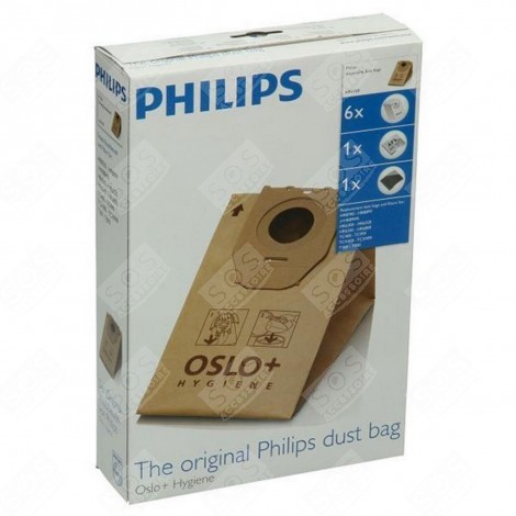 BOITE DE 6 SACS OSLO+ ASPIRAPOLVERE - HR6938