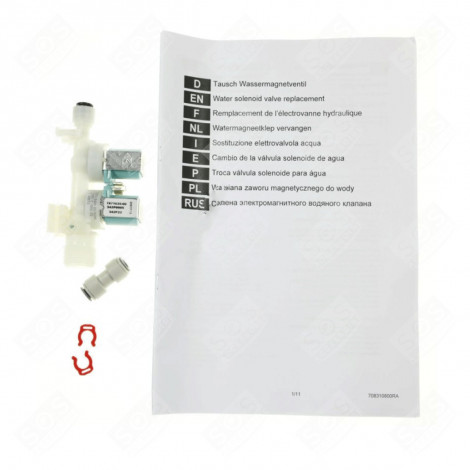 KIT DI ACCESSORI ELETTROVALVOLA FRIGORIFERO, CONGELATORE - 9592758