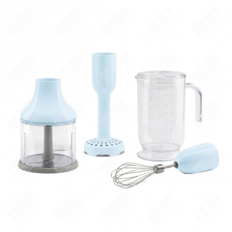 ACCESSORI PER FRULLATORE A IMMERSIONE, AZZURRO BLU: CARAFFA, CIOTOLA TRITACARNE, SCHIACCIAPATATE, FRUSTA A FILI VARI PICCOLI ELETTRODOMESTICI - HBAC01PB