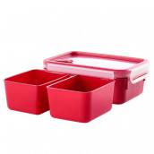 Scatola speciale microonde rossa con vano da 1 l