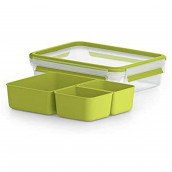 Scatola snack verde 3 scomparti masterseal 1.2 l