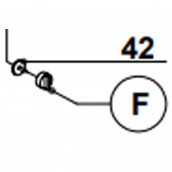 Pulsante del volume dell'acqua riferimento f
