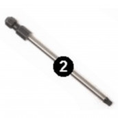 Punta di avvitamento tamper torx t15x90