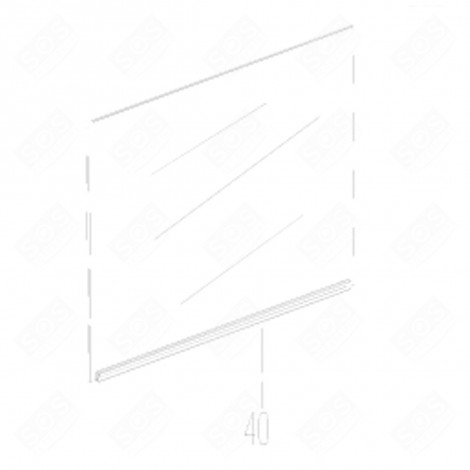 VETRO INTERNO (RIFERIMENTO 40) 520X400 MM FORNI, FORNELLI ELETTRICI E A GAS - 290440377