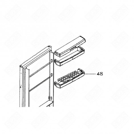 BALCONCINO INTERMEDIO (48) FRIGORIFERO, CONGELATORE - FA2U018B9